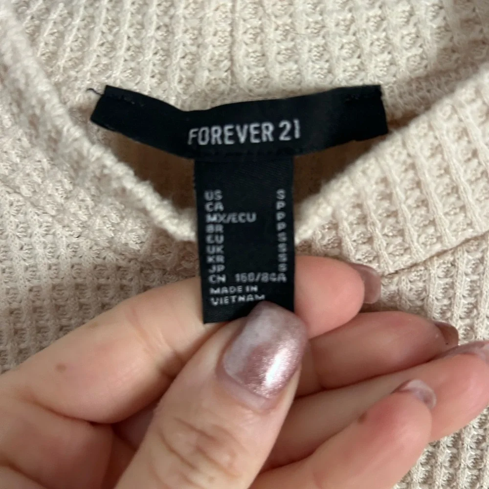 SHEIN Cream Ribbed Body Suit - Picture 4 of 6